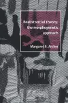 Realist Social Theory cover