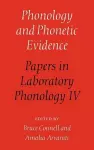 Phonology and Phonetic Evidence cover