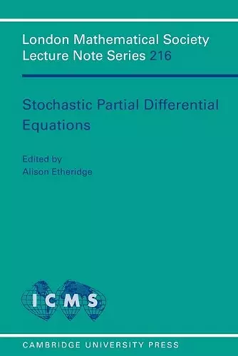 Stochastic Partial Differential Equations cover