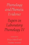 Phonology and Phonetic Evidence cover