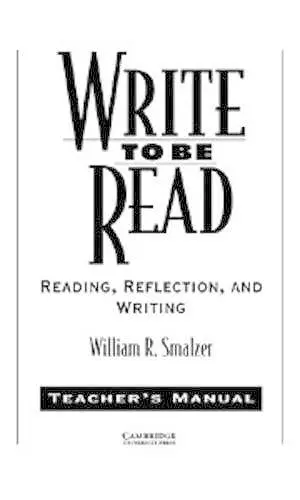 Write to be Read Teacher's manual cover