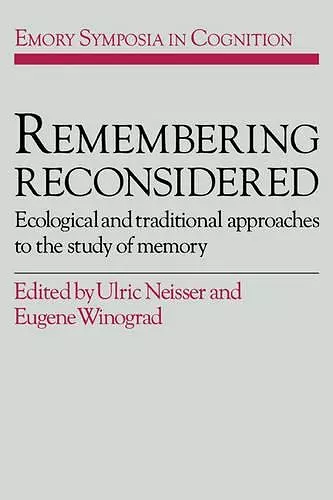 Remembering Reconsidered cover