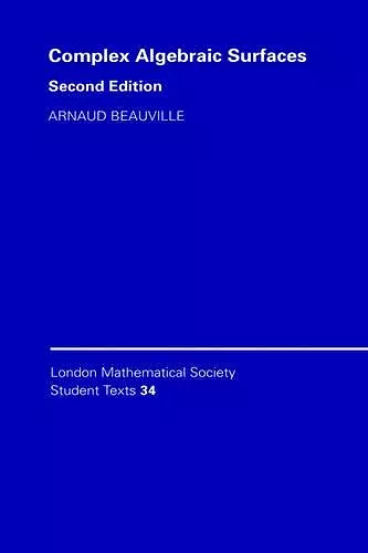 Complex Algebraic Surfaces cover