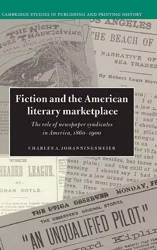 Fiction and the American Literary Marketplace cover