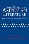 The Cambridge History of American Literature: Volume 8, Poetry and Criticism, 1940–1995 cover