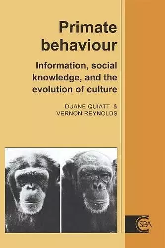 Primate Behaviour cover