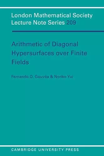 Arithmetic of Diagonal Hypersurfaces over Finite Fields cover