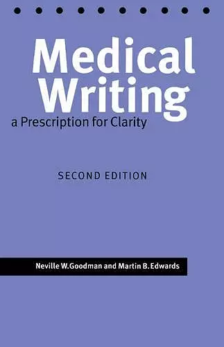 Medical Writing cover