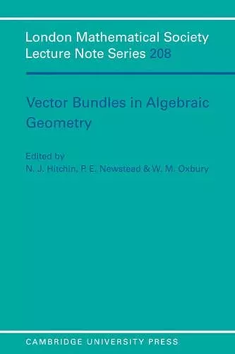 Vector Bundles in Algebraic Geometry cover