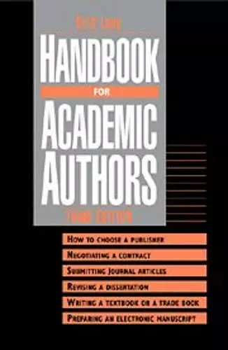 Handbook for Academic Authors cover