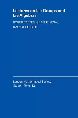 Lectures on Lie Groups and Lie Algebras cover