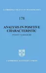 Analysis in Positive Characteristic cover