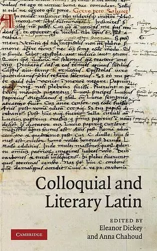 Colloquial and Literary Latin cover