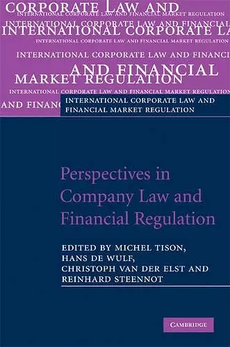 Perspectives in Company Law and Financial Regulation cover