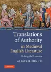 Translations of Authority in Medieval English Literature cover