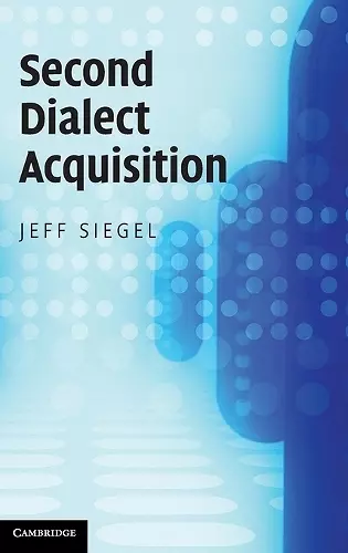 Second Dialect Acquisition cover