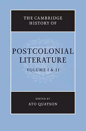 The Cambridge History of Postcolonial Literature 2 Volume Set cover