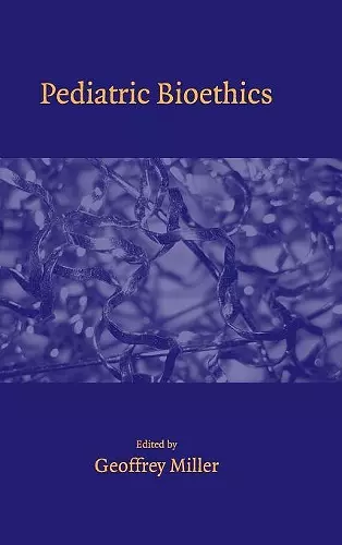 Pediatric Bioethics cover