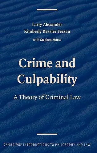 Crime and Culpability cover