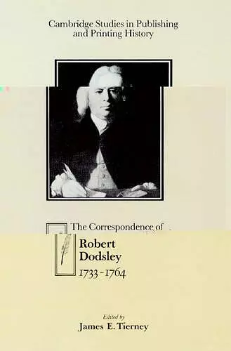 The Correspondence of Robert Dodsley cover