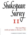 Shakespeare Survey With Index 1-10 cover