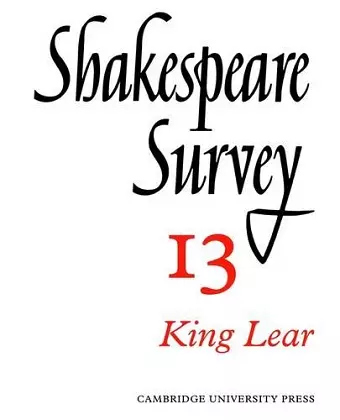 Shakespeare Survey cover