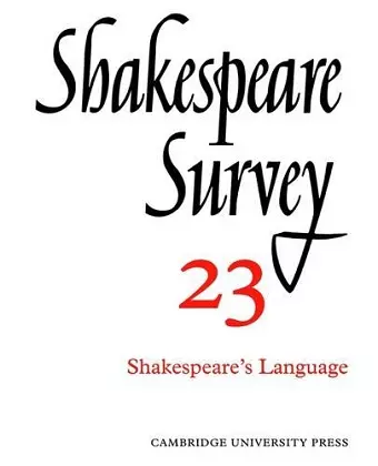 Shakespeare Survey cover