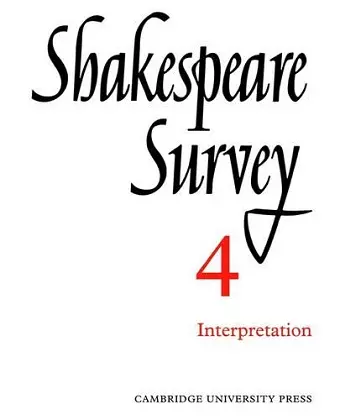 Shakespeare Survey cover