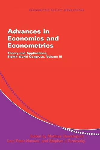 Advances in Economics and Econometrics cover