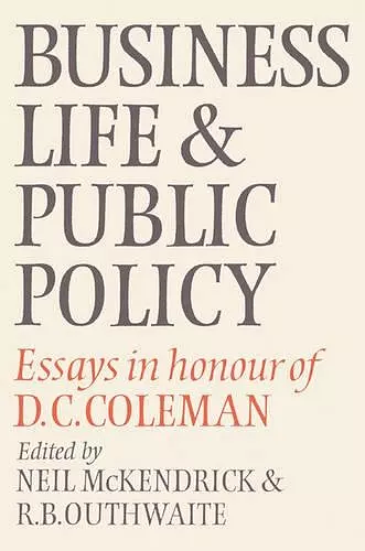 Business Life and Public Policy cover