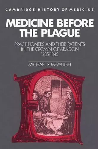 Medicine before the Plague cover