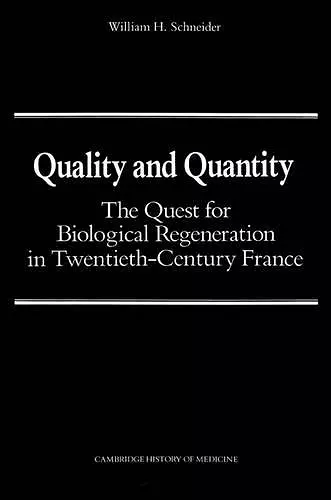 Quality and Quantity cover