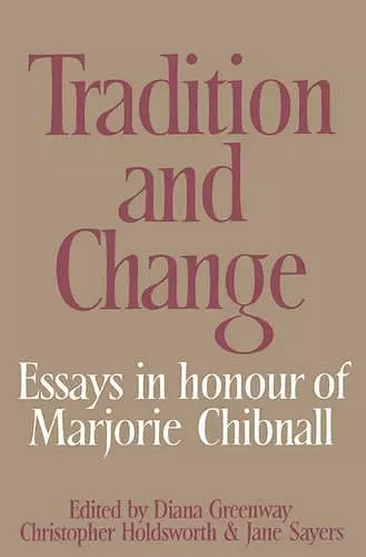 Tradition and Change cover