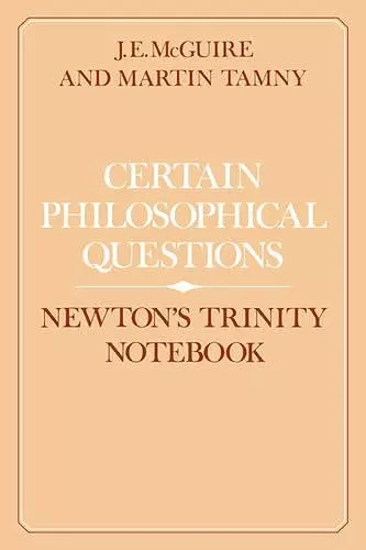 Certain Philosophical Questions cover