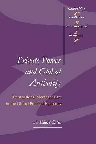 Private Power and Global Authority cover