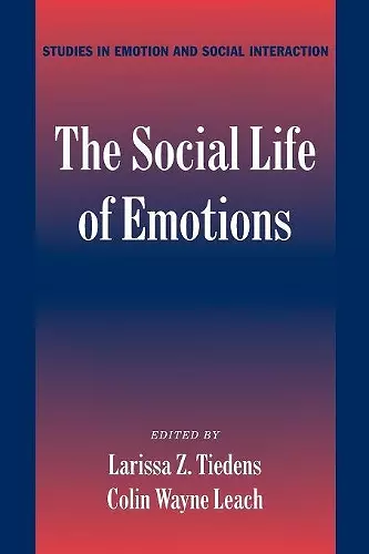 The Social Life of Emotions cover