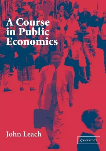 A Course in Public Economics cover