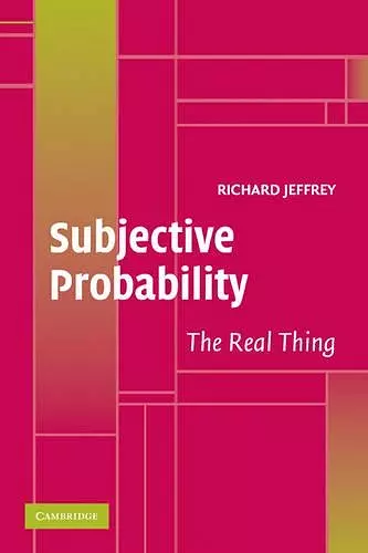 Subjective Probability cover