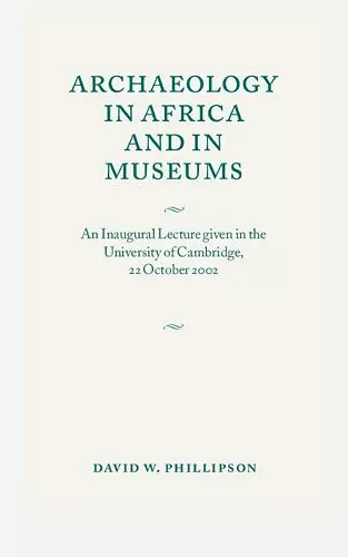 Archaeology in Africa and in Museums cover