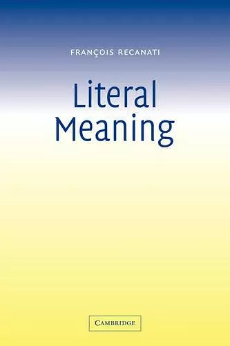 Literal Meaning cover