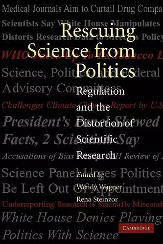 Rescuing Science from Politics cover