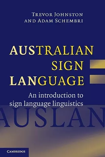 Australian Sign Language (Auslan) cover