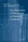 The Detection of Deception in Forensic Contexts cover