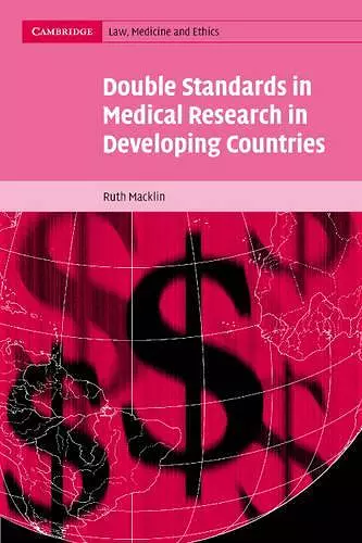Double Standards in Medical Research in Developing Countries cover