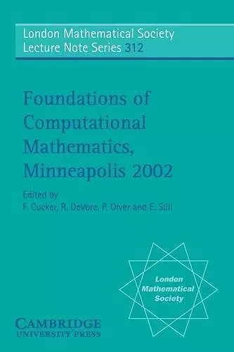 Foundations of Computational Mathematics, Minneapolis 2002 cover