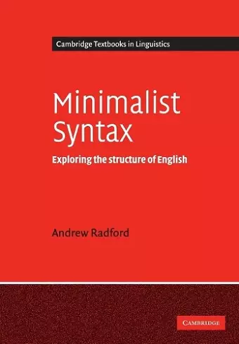 Minimalist Syntax cover