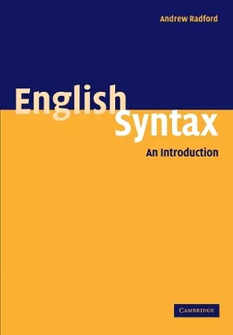 English Syntax cover