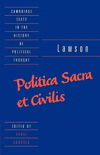 Lawson: Politica sacra et civilis cover