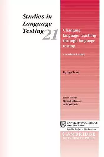 Changing Language Teaching through Language Testing cover