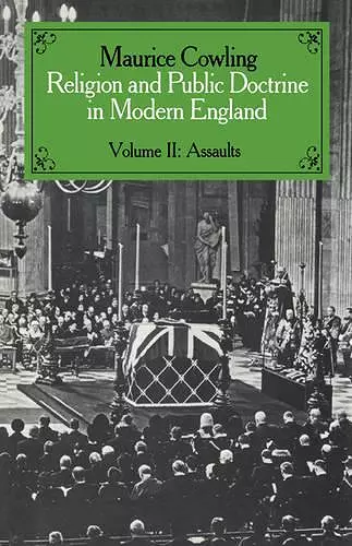 Religion and Public Doctrine in Modern England: Volume 2 cover